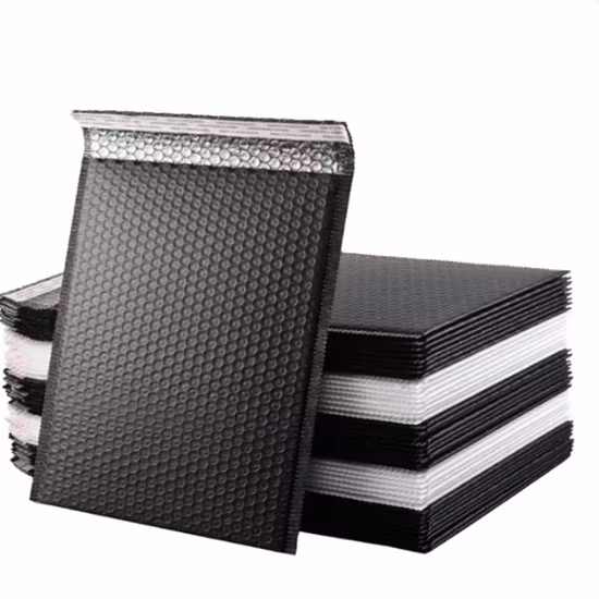 100% 4X8 Branco Cinza Preto Reciclável Holigráfico Personalizado Eco Amigável Biodegradável Acolchoado Bolha Compostável Mailer Embalagem Saco